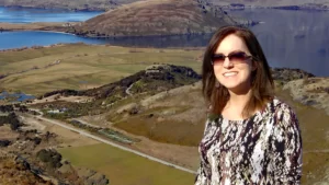 Nita overlooking Lake Wanaka