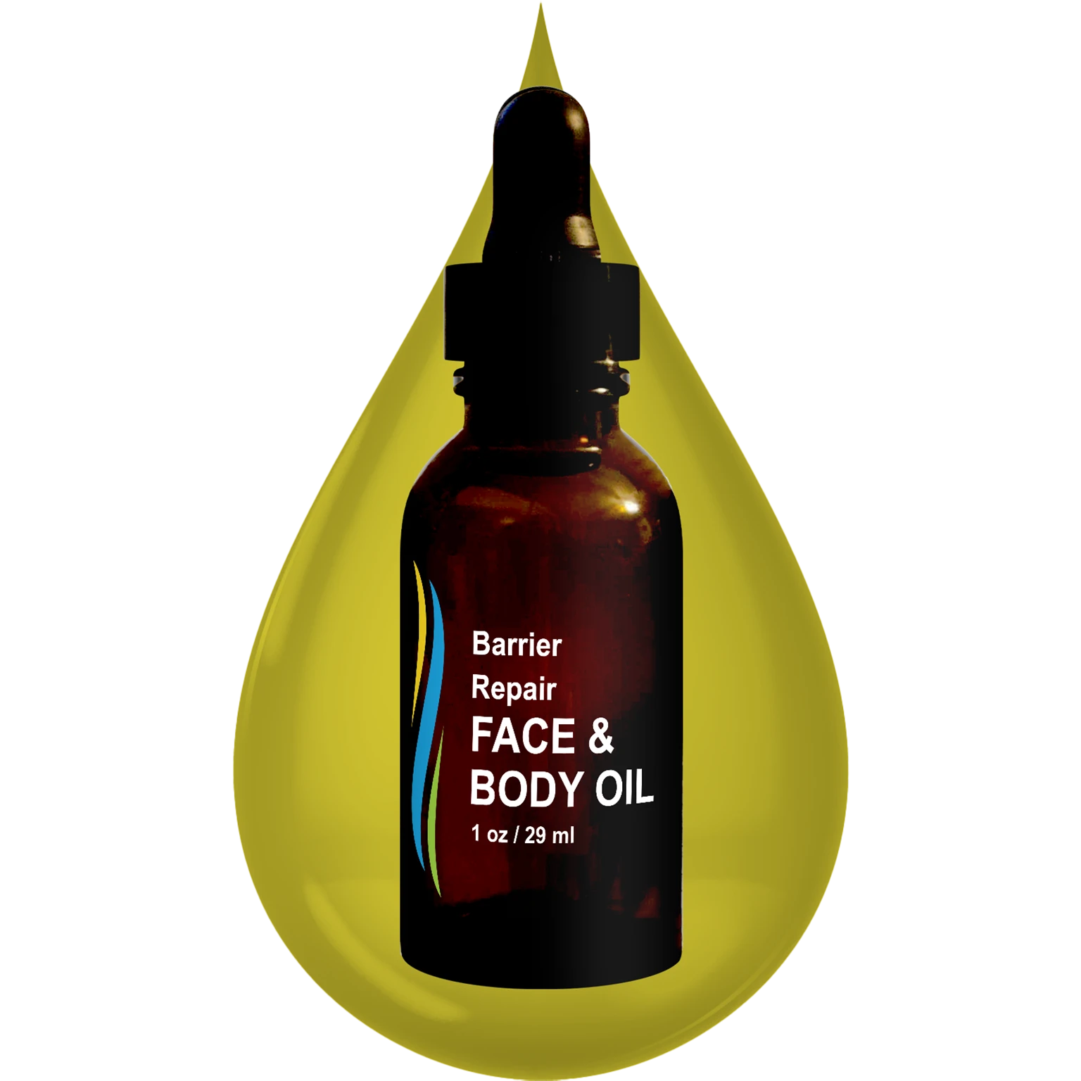 Corum-face-body-oil-1-oz amber glass bottle