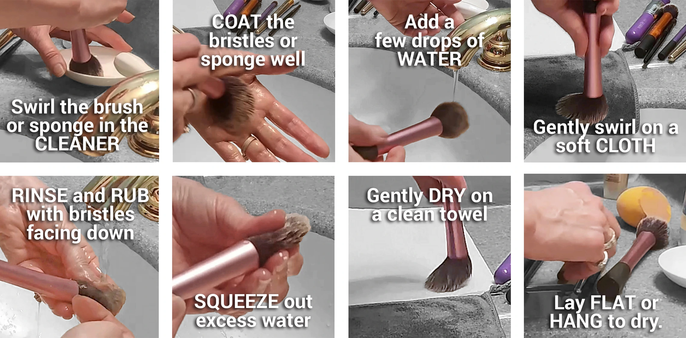 How to Clean Makeup Brushes and Sponges